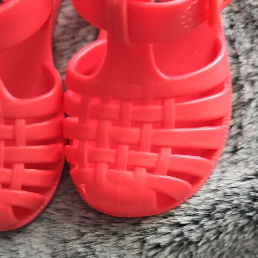 Cat & Jack Kids Neon Pink Sandals - Picture 5 of 6